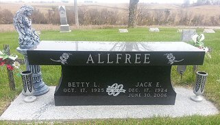 Jack Allfree tombstone